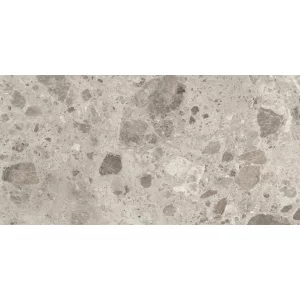 GRESIE AMBRA BEIGE 60X120 cm, porțelanată, finisaj mat, rectificată și bizotată, aspect de piatra naturala in nuante de bej, ideală pentru interioare și exterioare elegante.