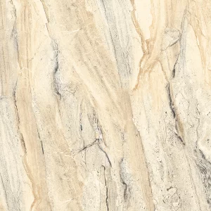 GRESIE IRNO BEIGE - 60X60 cm, porțelanată, glazurata, aspect de marmură bej cu vene naturale fine, finisaj lucios glazurat, perfectă pentru spații interioare și exterioare elegante.
