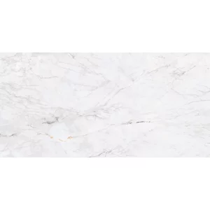 GRESIE BARGAMONT PEARL - 80X160 cm, porțelanată, glazurata, aspect de marmură gri perlat cu vene fine, finisaj lucios elegant, potrivită pentru interioare și exterioare cu stil.
