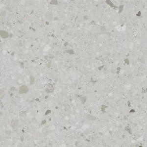 GRESIE CEPPO DI GREY - 80X160 cm, porțelanată, aspect terrazzo gri cu incluziuni minerale naturale, finisaj mat cu efecte speciale Diamond, potrivită pentru interioare și exterioare moderne.