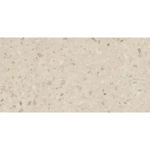 GRESIE CEPPO DI BEIGE - 80X160 cm, porțelanată, aspect terrazzo in nuante deschise de bej, cu incluziuni minerale naturale, finisaj mat cu efecte speciale Diamond, ideală pentru interioare și exterioare elegante