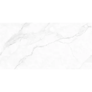GRESIE STATUARIO MICAELA - 60X120 cm, porțelanată, suprafata mata, aspect de marmură albă, cu fine vene gri, aducând un aer elegant și luminos spațiilor interioare și exterioare.