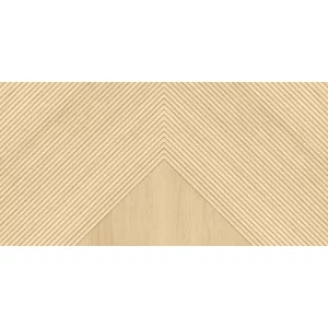 GRESIE WOODY PINE - 80X160 cm, porțelanată, mată cu efect carving tip riflaj, nuanță pin deschis natural, aspect modern și elegant.