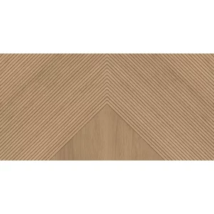 GRESIE WOODY BROWN - 80X160 cm, porțelanată, mată cu efect carving tip riflaj, nuanță maro natural, cu aspect cald și modern.