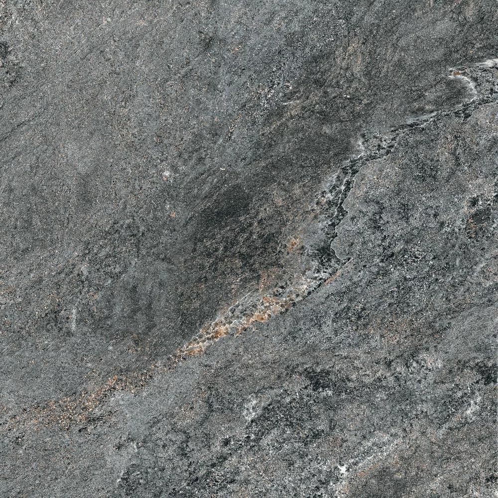 GRESIE BLACK SALT - R11 - 60X60 cm, porțelanată, rectificată, finisaj mat antiderapant, nuanță antracit, ideală pentru interior și exterior.