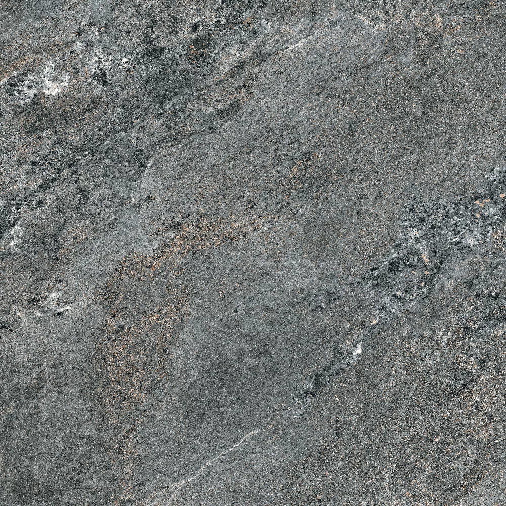 GRESIE BLACK SALT - R11 - 60X60 cm, porțelanată, rectificată, finisaj mat antiderapant, nuanță antracit, ideală pentru interior și exterior.