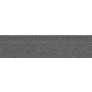 TREAPTA GRESIE DESSERT COAL - 30X120 cm, porțelanată, full body, suprafata mată, culoare gri uni, ideală pentru trepte moderne, rezistente și sigure.