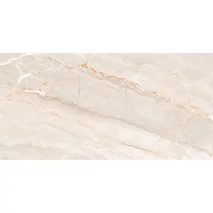 GRESIE VENEZIANO PEARL - 60X120 cm, portelanata, rectificata, finisaj mat cu efect carving, design elegant cu vene perlate și accente aurii, ideală pentru spații sofisticate, potrivită pentru pardoseli și pereți, interior/exterior.