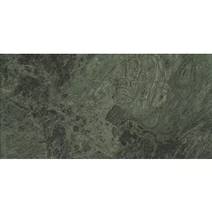 GRESIE BIDASAR EXCEL - 60X120 cm, portelanata, rectificata, finisaj mat cu efect carving, design luxuriant de marmură verde intensă, ideală pentru spații rafinate, utilizabilă pe pardoseli și pereți, interior/exterior.
