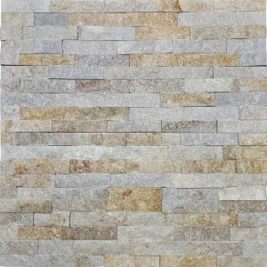 PANEL PIATRA NATURALA C8009 - 15X60 cm, ardezie, în nuanțe de gri, bej și maro, potrivit pentru placări interioare și exterioare. Aspect natural, texturat, ideal pentru decoruri rustice sau moderne.
