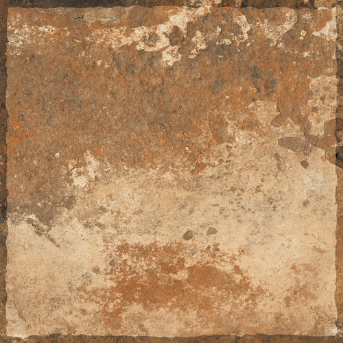 Gresie interior si exterior 40X40 cm ROYAL COTTO, portelanata, rectificata, aspect piatra naturala maro, suprafata mata, finisaj punch rustic