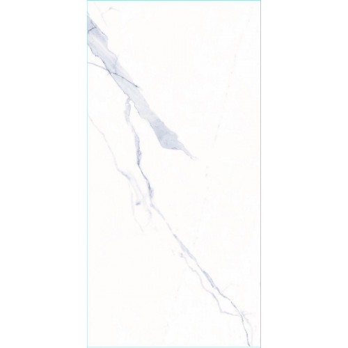 GRESIE exterior,SLIM 4.8MM PK02 60X120, portelanata, aspect piatra naturala, alba cu gri, lucioasa, rectificata 