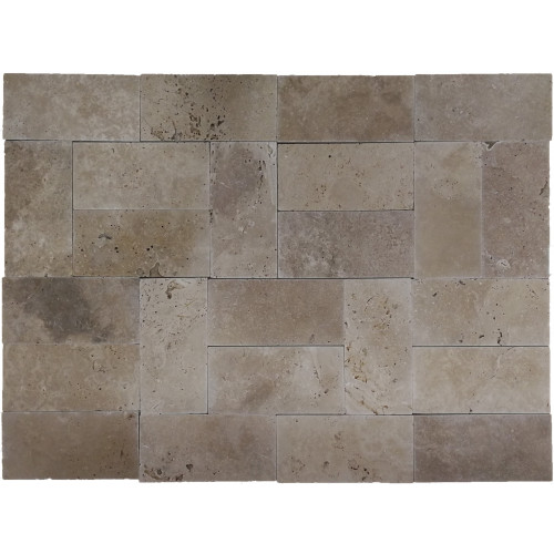 TRAVERTIN RUSTIC TUMBLED  10X20.3X1.2 CM