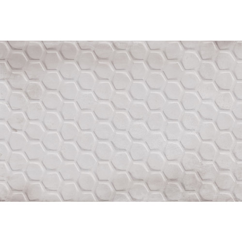 Faianta interior 30X45 cm 518 LT HL, ceramica glazurata, rectificata, aspect mozaic fagure gri, suprafata mata