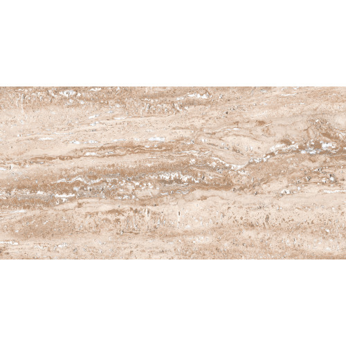 Faianta interior 30X60 cm ROYAL TRAVERTINE CREMA, ceramica glazurata, rectificata, aspect travertin maro, suprafata mata