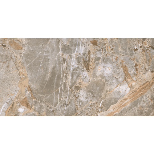 Faianta interior 30X60 cm GEOMETRIC SAND DK (21531-B), ceramica glazurata, rectificata, aspect marmura gri cu insertii bej, suprafata lucioasa