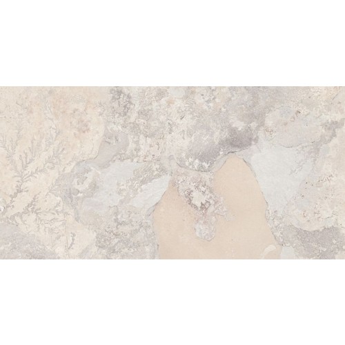 Faianta interior 30X60 cm EPIROS BIANCO, ceramica glazurata, rectificata, aspect piatra naturala crem cu insertii gri, suprafata mata