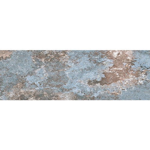 Faianta interior 25X75 cm AC-13234 D, ceramica glazurata, rectificata, aspect piatra naturala albastru inchis cu insertii crem si maro, suprafata mata