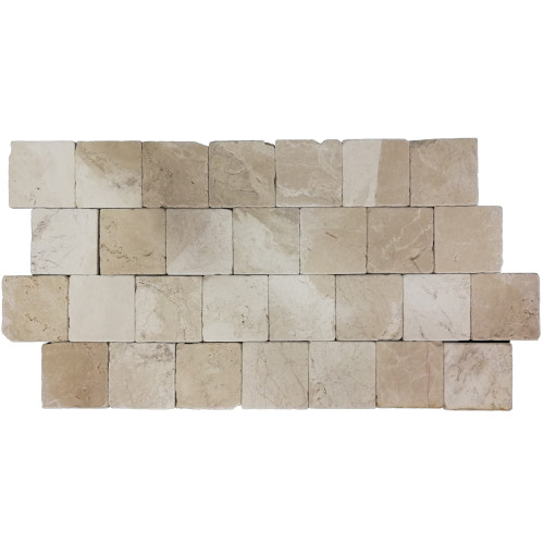 MARMURA ANATOLYA TUMBLED 10X10X1 CM, CU ASPECT ANTICHIZAT, CULOARE BEJ,