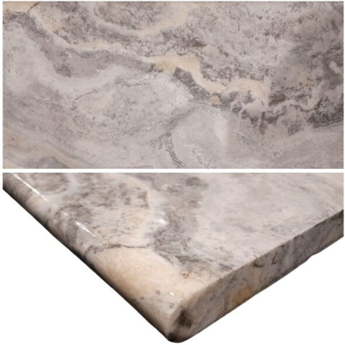 TREAPTA TRAVERTIN SILVER MIX 30.5X61X3 CM
