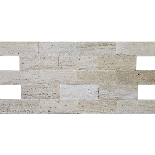 PIATRA NATURALA, TRAVERTIN LIGHT, SPLIT FACE, DALTUIT, PERIAT, 7.5X20