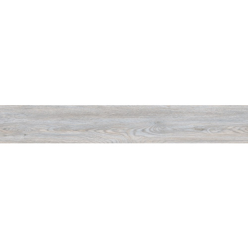 Parchet mineral SPC Athena OR1007 - 18 x 122 cm, grosime 5 mm, finisaj mat texturat în nuanțe maro-gri deschis cu fibră albă naturală, montaj Uniclic, ideal pentru zone cu trafic intens.