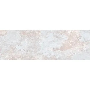 FAIANTA HYDRA LIFE AC-13234 L - 25X75 cm, ceramica glazurată, suprafata mată, cu finisaj rectificat și design în tonuri de albastru pal și bej, ideală pentru interioare moderne.