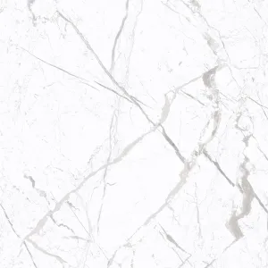 GRESIE ITALIANO WHITE FLOOR - 30X30 cm, ceramica glazurata, rectificata, mata, aspect marmorat alb cu vinișoare gri-bej, potrivită pentru spații interioare elegante.