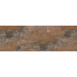 FAIANTA RUSTY GRUNGE 36006-D3 - 30X90 cm, ceramica glazurata, rectificata, suprafata mată cu efect Luster, model unitar maro-cupru, cu aspect industrial de metal oxidat, pentru interior.