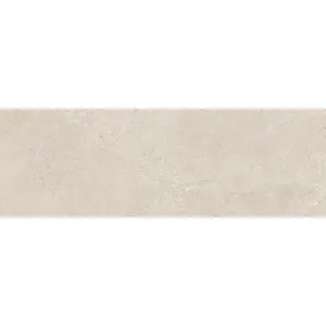 FAIANTA SOFT PIETRA EX-50385 L - 25X75 cm, ceramica glazurată, rectificata, suprafata mată, în nuanțe calde de bej, cu aspect de piatră naturală discretă.