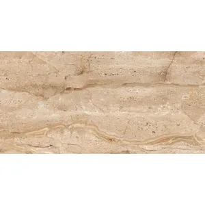 FAIANTA ANGELO BEIGE DK - 30X60 cm, ceramica glazurata, rectificata, finisaj lucios și aspect sofisticat de piatră naturala bej inchis, ideală pentru interioare elegante.
