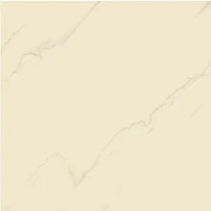 GRESIE CL-1038 (EMERALD) SOLUBLE SALT - 60X60 cm, porțelanată, în nuanțe de crem deschis cu vene fine bej, aspect marmură lucioasă elegantă, ideală pentru interioare moderne și rafinate.