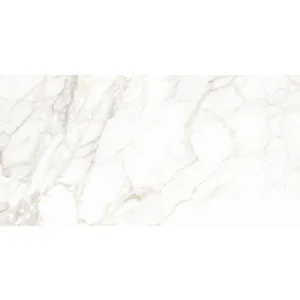 GRESIE IMPERIAL WHITE - 60X120 cm, porțelanată, în nuanțe de alb cu nervuri gri, subtile, aspect mat de marmură elegantă, ideală pentru interioare luminoase și rafinate.