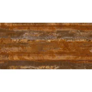 GRESIE COSMOS BRONZE GRANDE - 60X120 cm, porțelanată, rectificata, finisaj mat cu reflexii metalice, potrivită pentru interioare și exterioare cu design industrial și modern.