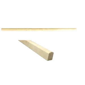 PROFIL DIN TRAVERTIN SLIM NOCHE - 1.2X1.5X30.5 cm, finisaj natural, nechituit, contur elegant în nuanțe calde de maro.