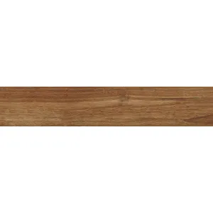 GRESIE MSK18203 - 15X80 cm, porțelanată semi-mata, nerectificata, în nuanțe calde de maro cu aspect realist de lemn, pentru un decor natural și primitor.