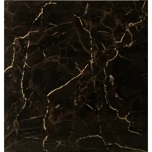 GRESIE T60213G - 60X60 cm, porțelanată, în nuanțe de negru intens