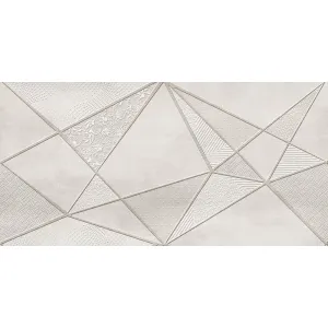 FAIANTA ATLAS DECOR G1 GRANULA - 40X80 cm, ceramica glazurată, rectificata, mată cu efect granula și relief geometric, pentru interior, în stil modern-industrial.