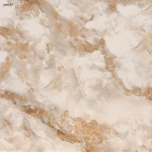 GRESIE HD 542 (HD-401) 22 22 - 60X60 cm, porțelanată lucioasă, crem-bej cu vene onix, rectificată, tehnologie Inkjet Nano, aspect elegant și sofisticat.