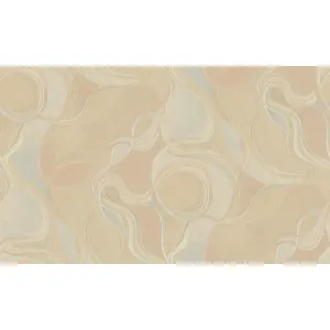 Tapet ROYAL 90704 – 106x1000 cm (10.6 m² /rola), PVC, lavabil, cu model abstract pastel în nuanțe calde de bej, crem și accente pastel, ideal pentru decoruri moderne și luminoase.