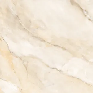 GRESIE CROATIA MARFIL - 60X60 cm, porțelanată lucioasă, bej-maroniu cu vene albe, rectificată, glazurată, model marmură elegantă.