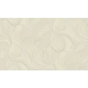 TAPET PVC ROYAL 90707 - 106X1000 cm (10.6mp/rola), în nuanțe delicate de crem și bej deschis, cu model abstract ondulat și textură ușor sidefată. Finisaj mat-satinat, ideal pentru decoruri elegante și luminoase.