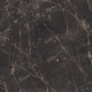 GRESIE GOLD VENETIA (GS88027) - 80x80 cm, porțelanată, lucioasă, în nuanțe de negru intens cu vene fine aurii, finisaj elegant, rectificat, ideală pentru spații interioare luxoase și sofisticate.