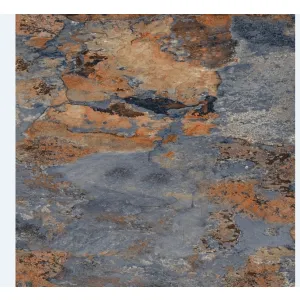 GRESIE 6109 LASER CUT - 60X60 cm, ceramica glazurata, mată, nuanțe mixte de gri și cărămiziu ruginiu, aspect natural de piatră, ideală pentru interior, cu design variat (random 4), recomandată pentru montaj cu rosturi de minim 2 mm.