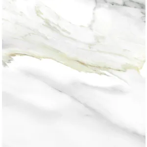 GRESIE SILVER CARRARA NAPOLI (GS88030) – 80X80 cm, porțelanată, în nuanțe elegante de alb Carrara, cu vene discrete gri-argintii și accente aurii fine, finisaj lucios și margini rectificate – ideală pentru interioare sofisticate și luminoase.