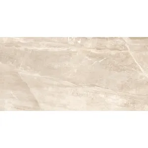 GRESIE MAINSTREAM BEIGE - 80X160 cm, porțelanată, în nuanțe elegante de bej cu aspect natural de piatră, finisaj lucios, rectificată, ideală pentru placări interioare și exterioare.
