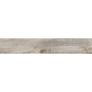 GRESIE BIRCHWOOD NATURAL - 20X120 cm, porțelanată, rectificată, glazurată, finisaj mat cu carving, nuanțe naturale de bej-gri cu efect lemn, pentru interior si exterior.