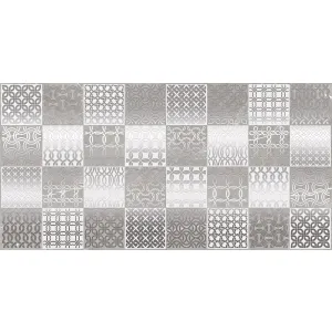 FAIANTA VISTA DECOR - 40X80 cm, ceramica glazurată, mată cu efect metalic și granulat, design geometric elegant, pentru interior.