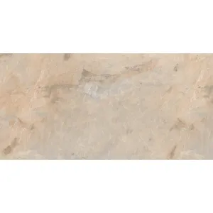 GRESIE BLAZE MARBLE - 80X160 cm, porțelanată, rectificată, glazurată, finisaj lucios, aspect marmură crem-bej cu vene subtile, random 3.