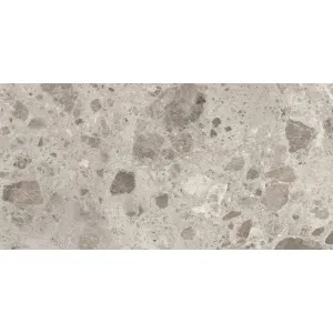 GRESIE AMBRA BEIGE 60X120 cm, porțelanată, finisaj mat, rectificată și bizotată, aspect de piatra naturala in nuante de bej, ideală pentru interioare și exterioare elegante.